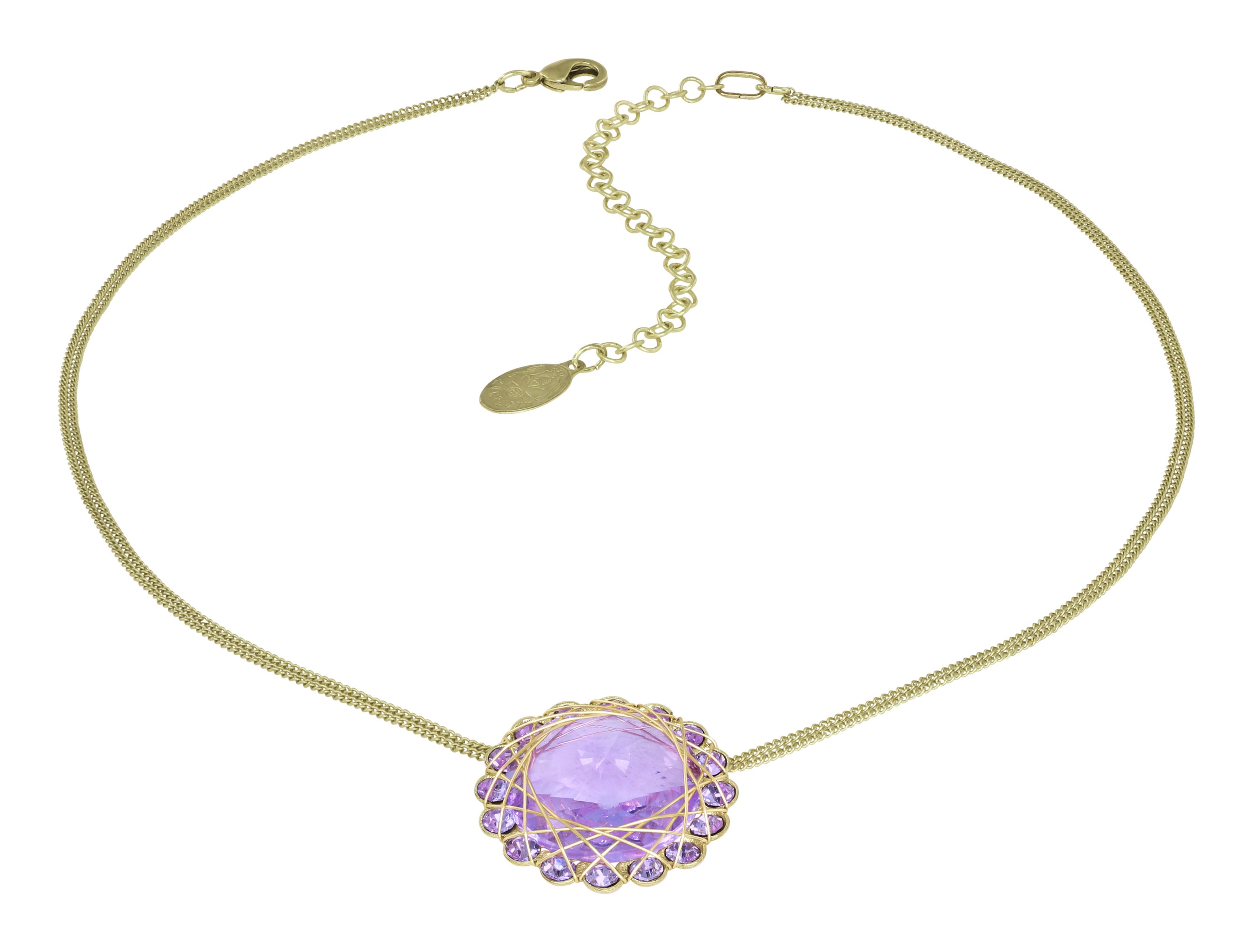 Konplott Kette 70´s Circle Light Amethyst
