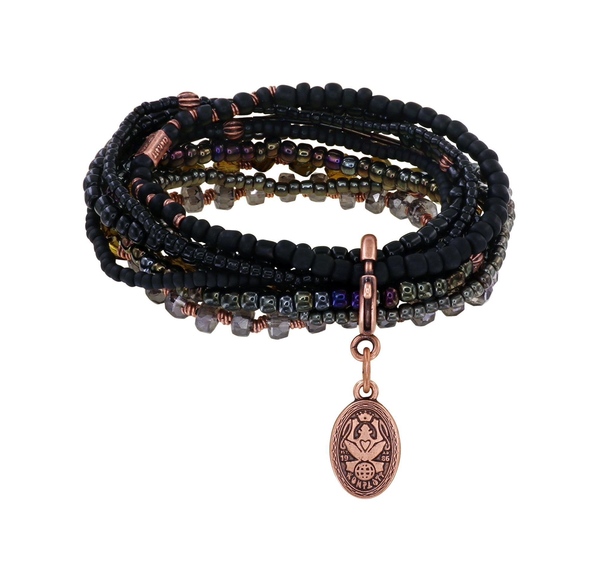 Konplott Armband Petit Glamour d`Afrique black bronze