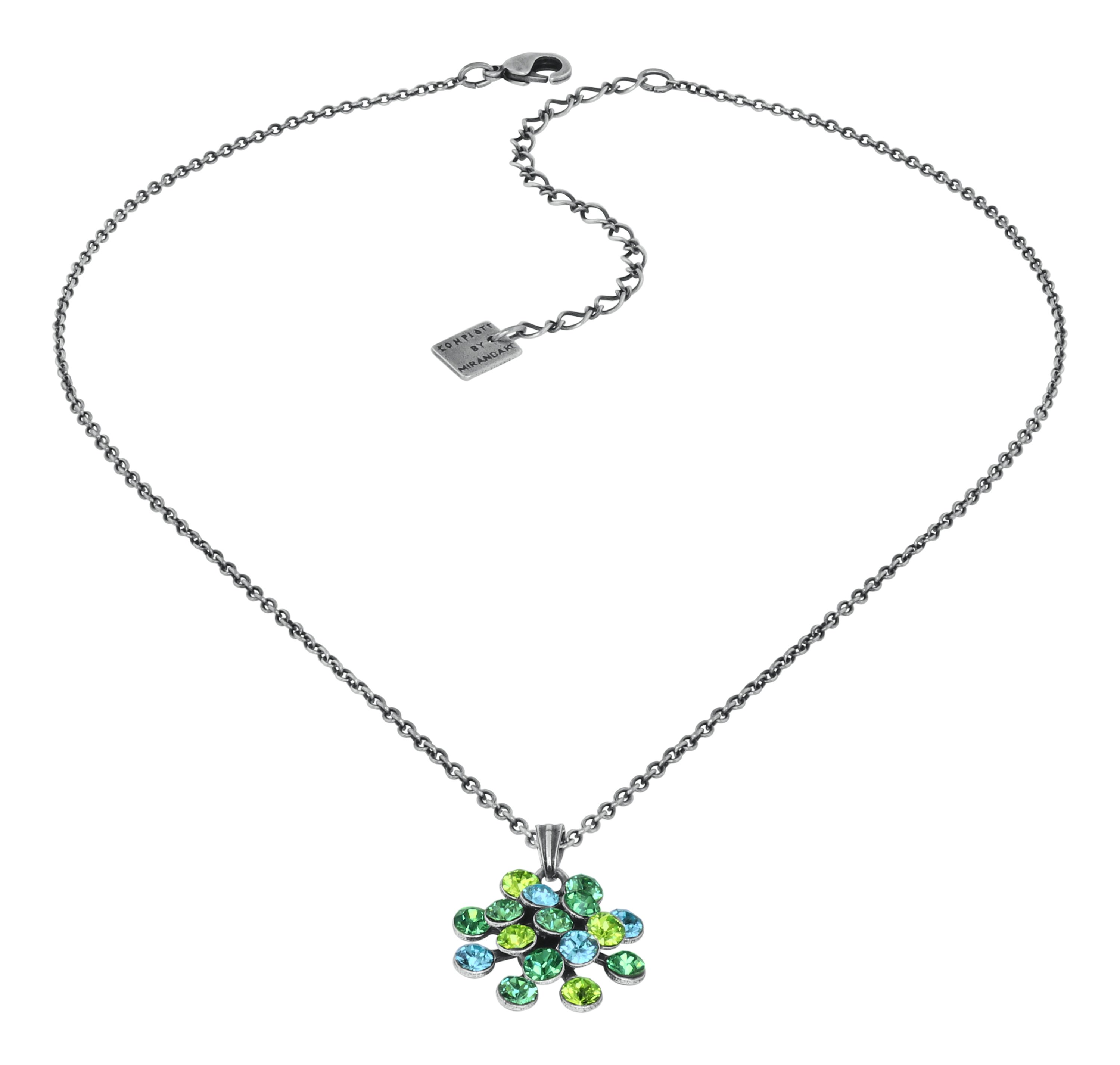 Konplott Kette Mini Magic Fireball Periode, Aquamarine, fern green mix