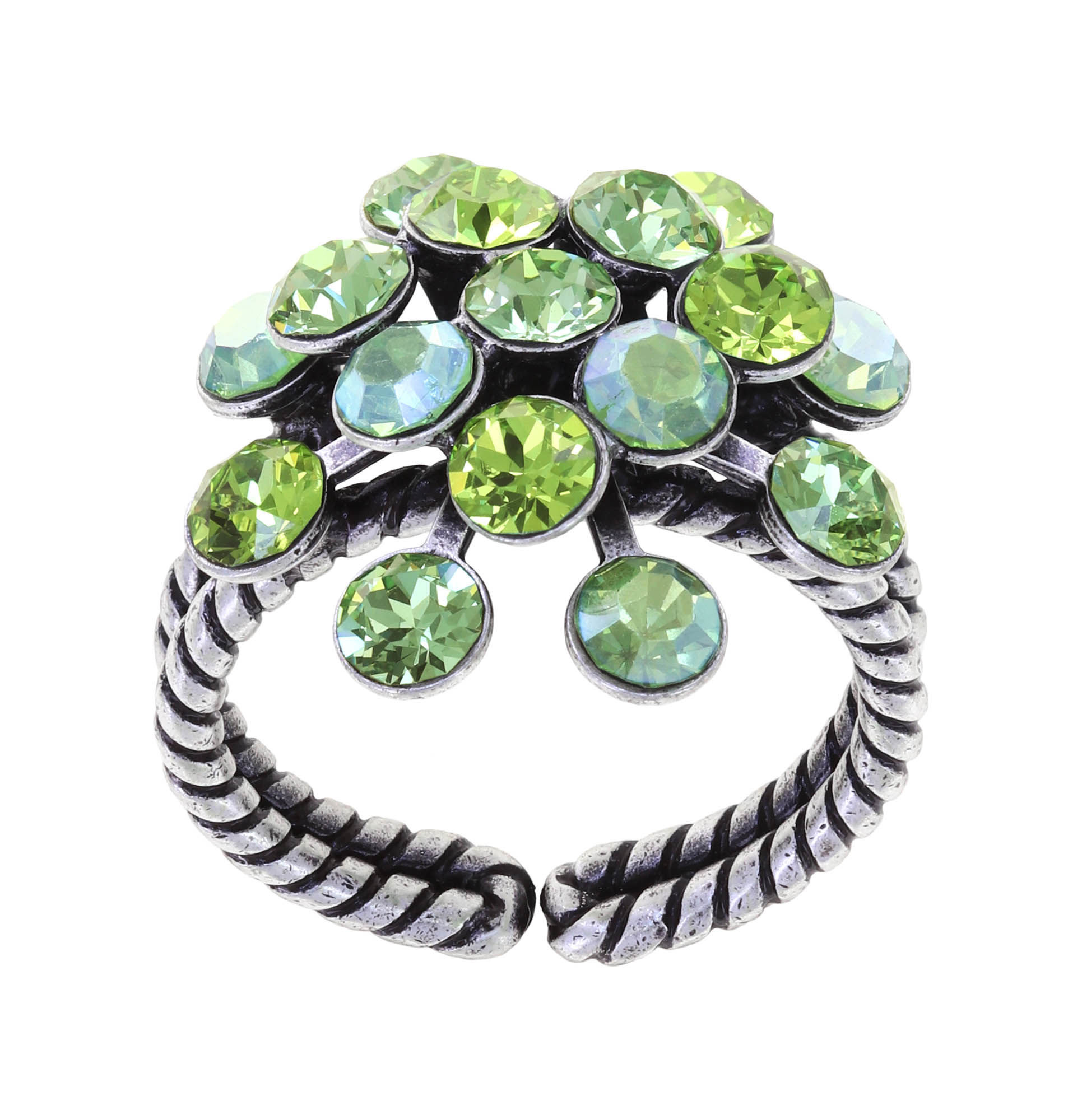 Konplott Ring Magic Fireball grün multi