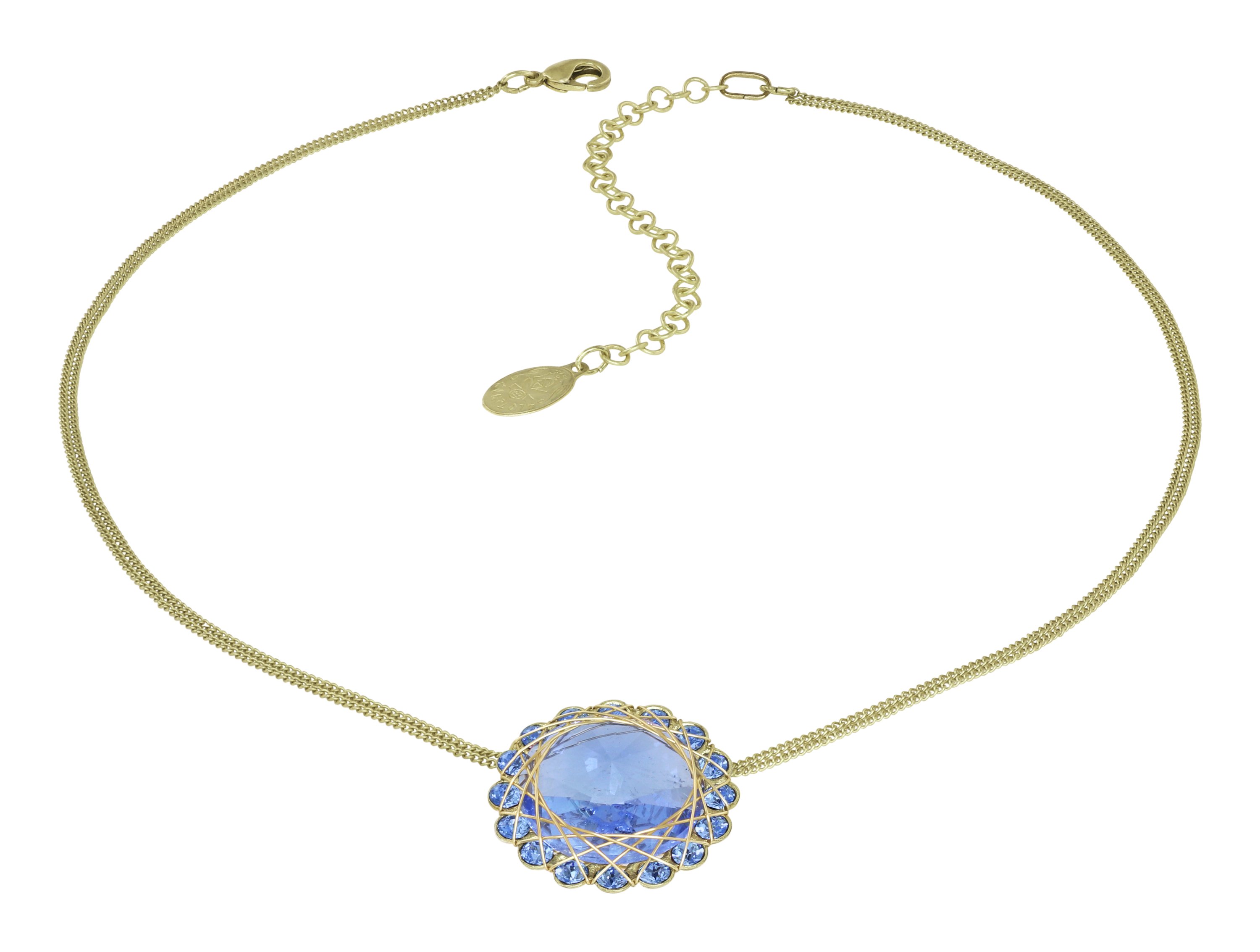 Konplott Kette 70´s Circle Light Sapphire