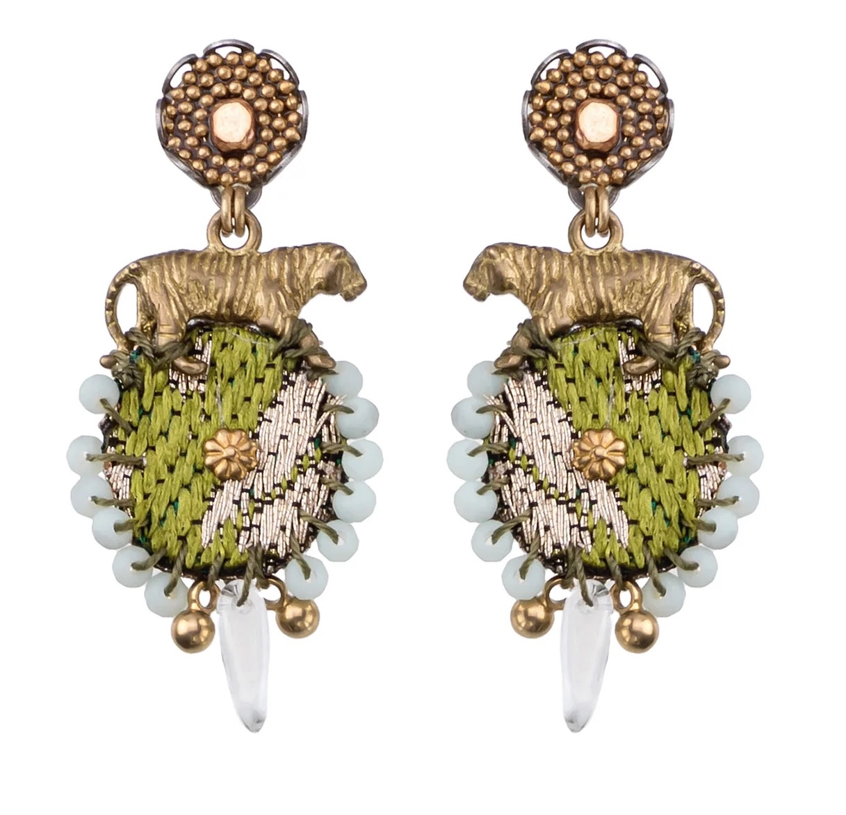 Ayala Bar Ohrstecker, Utopian Dream Golden Tiger Earrings
