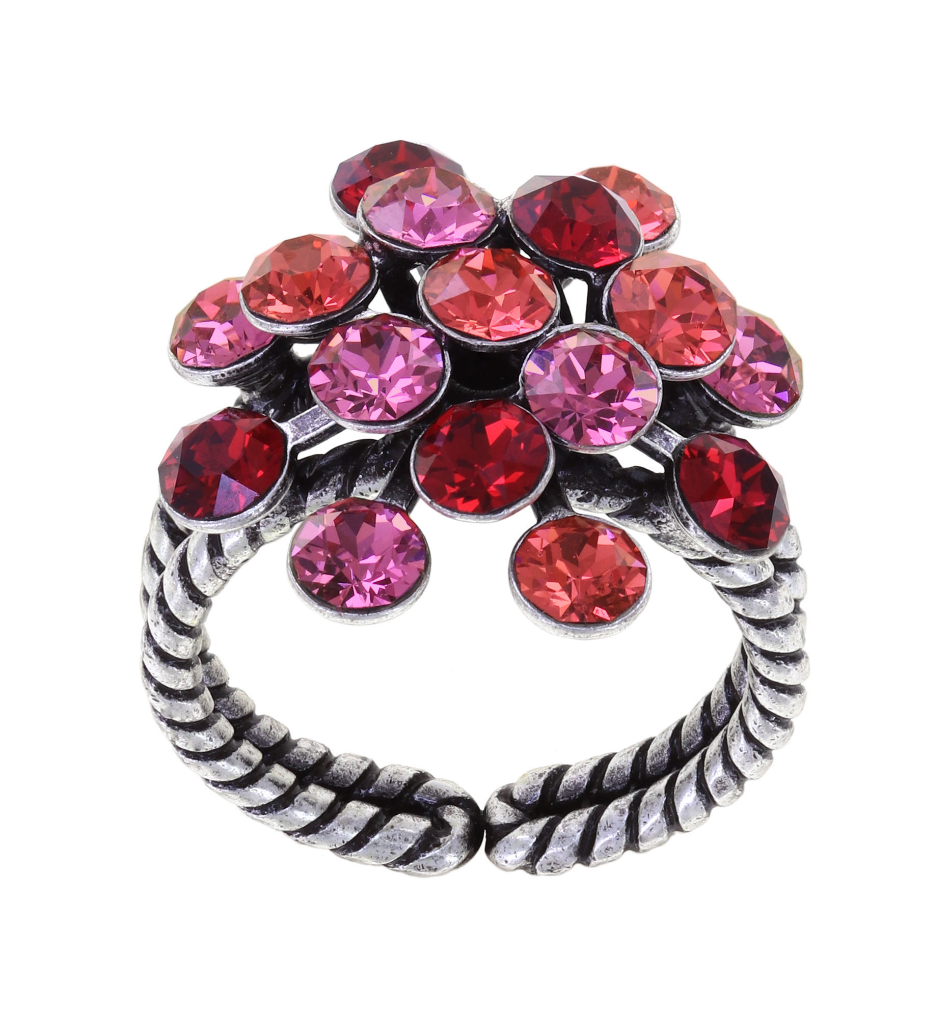 Konplott Ring Magic Fireball pink rot multi