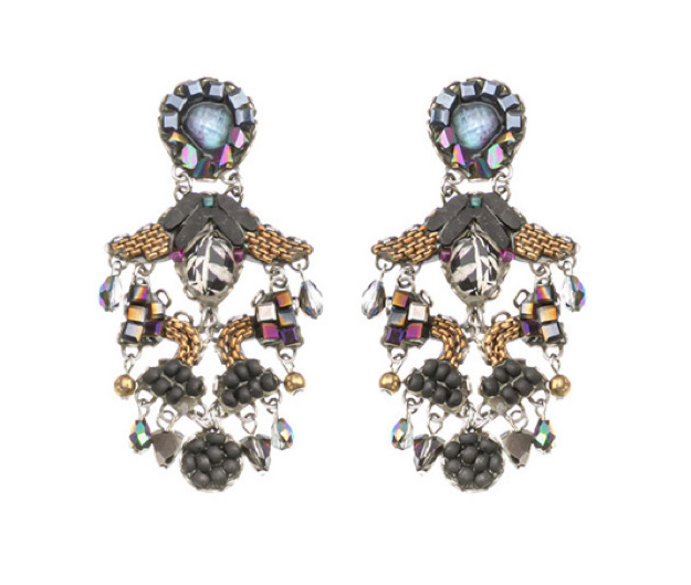 Ayala Bar Ohrstecker, Obsidian Set, Chick Black Earrings, Raven
