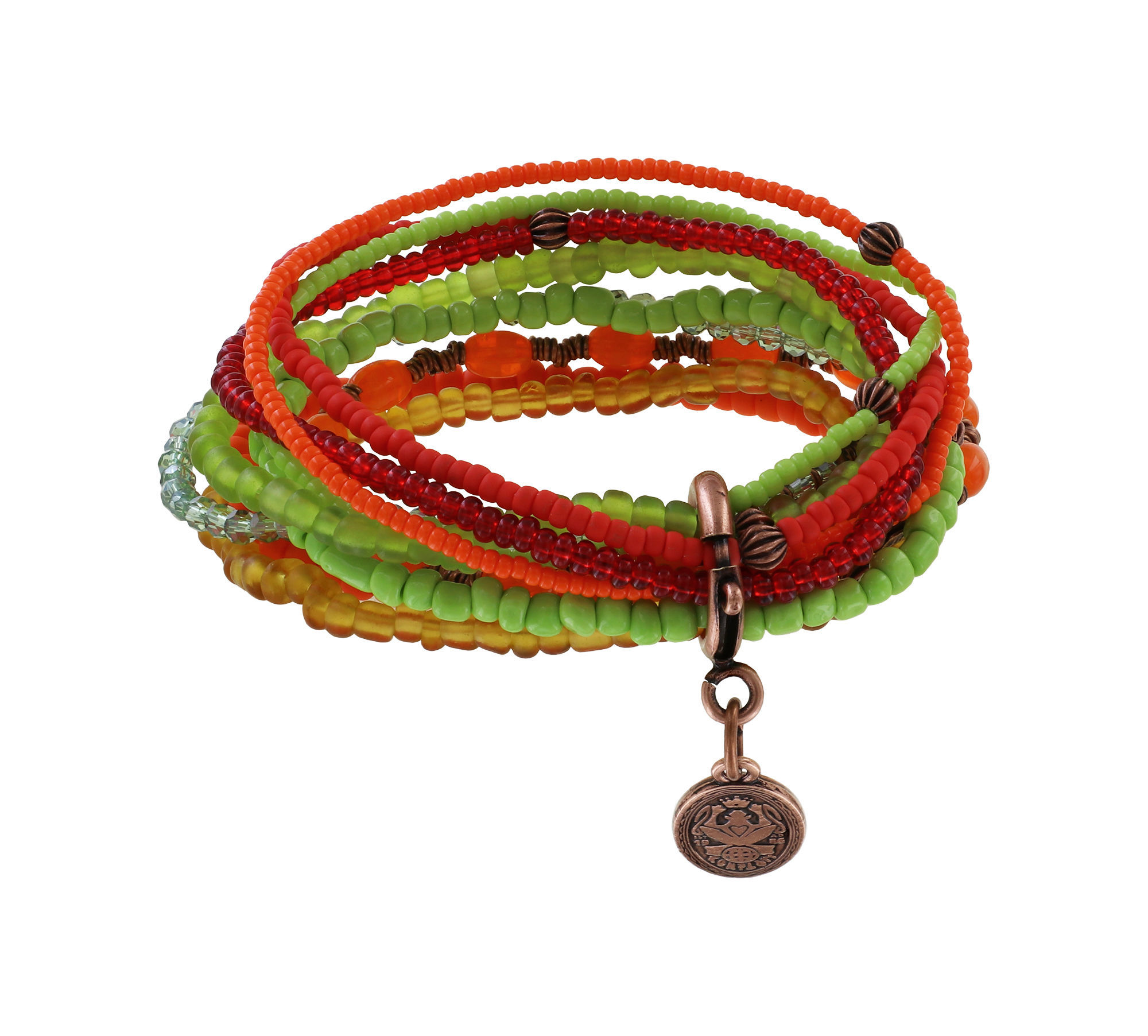 Konplott Armband Petit Glamour d`Afrique orange grün