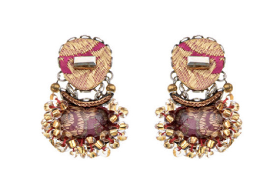 Ayala Bar Ohrstecker, Plum Wine Set, Purple, Petaline