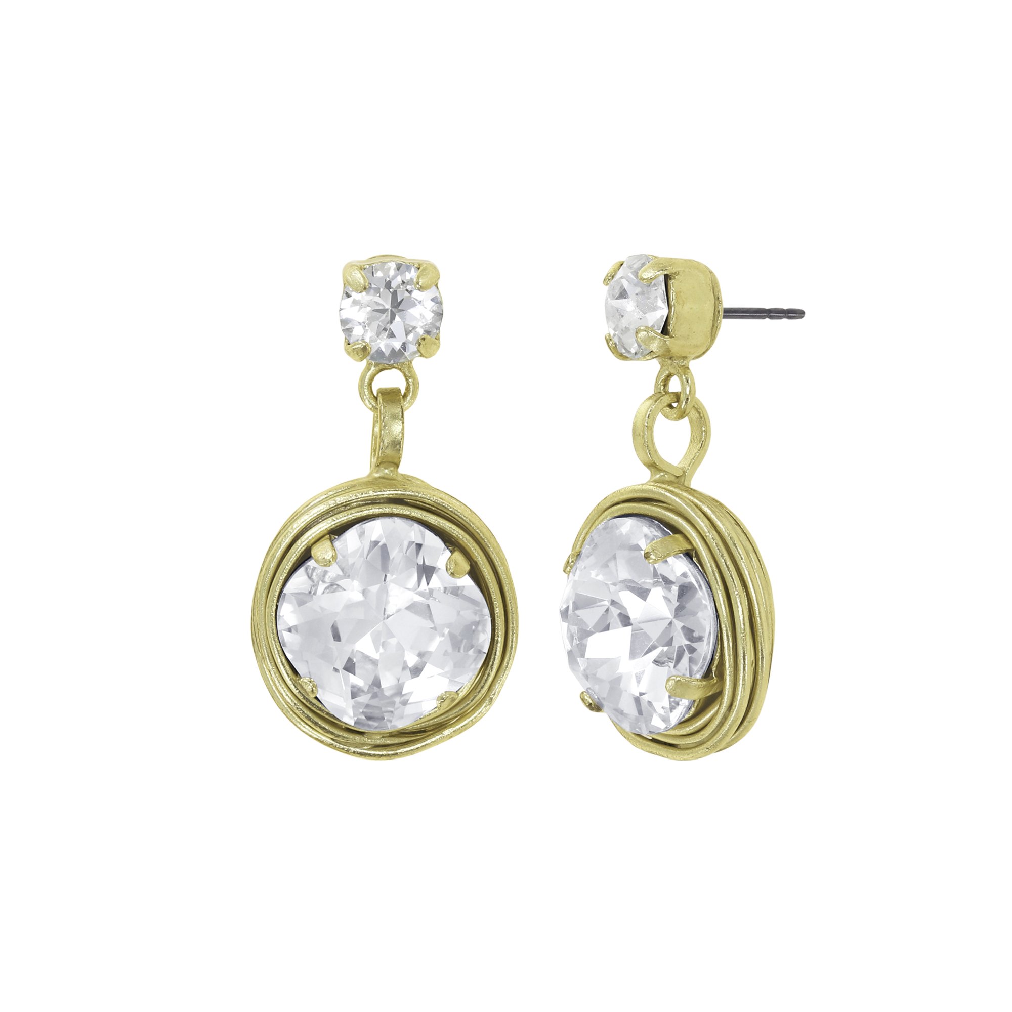 Konplott Ohrstecker Global Glam Shiny gold