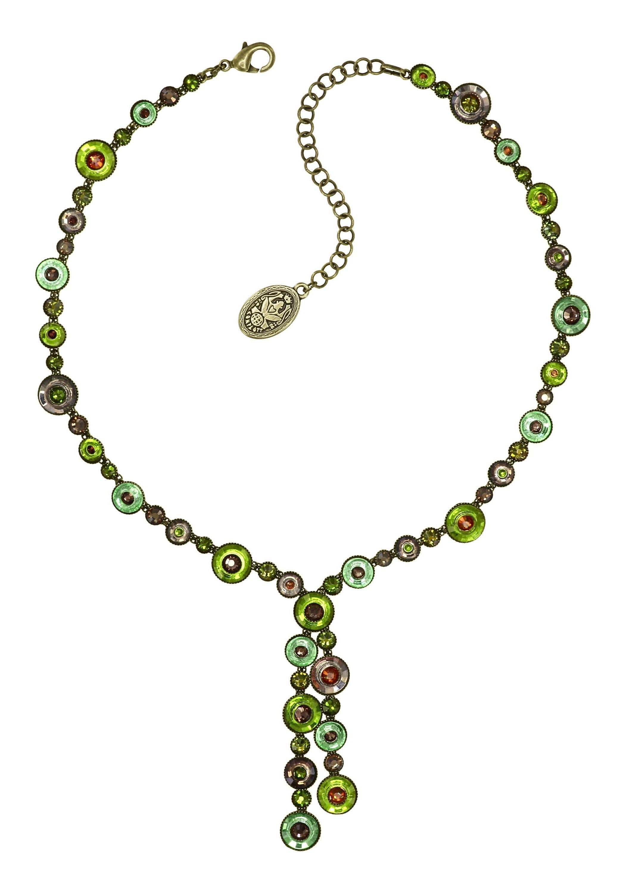 Konplott Halskette Donutissima , Y-Kette Antikgold, Grün Braun