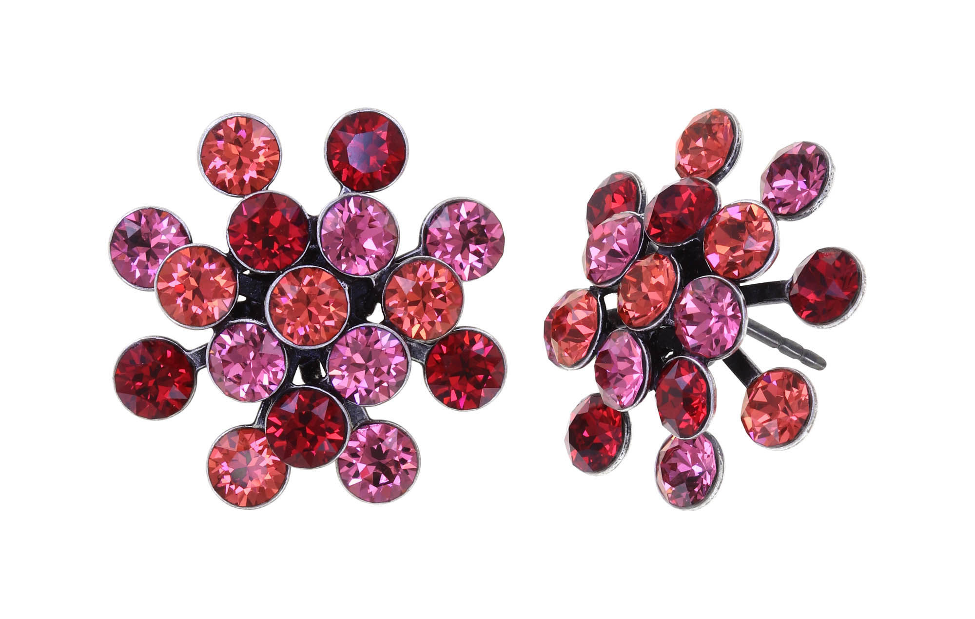 Konplott Ohrstecker Magic Fireball pink rot multi