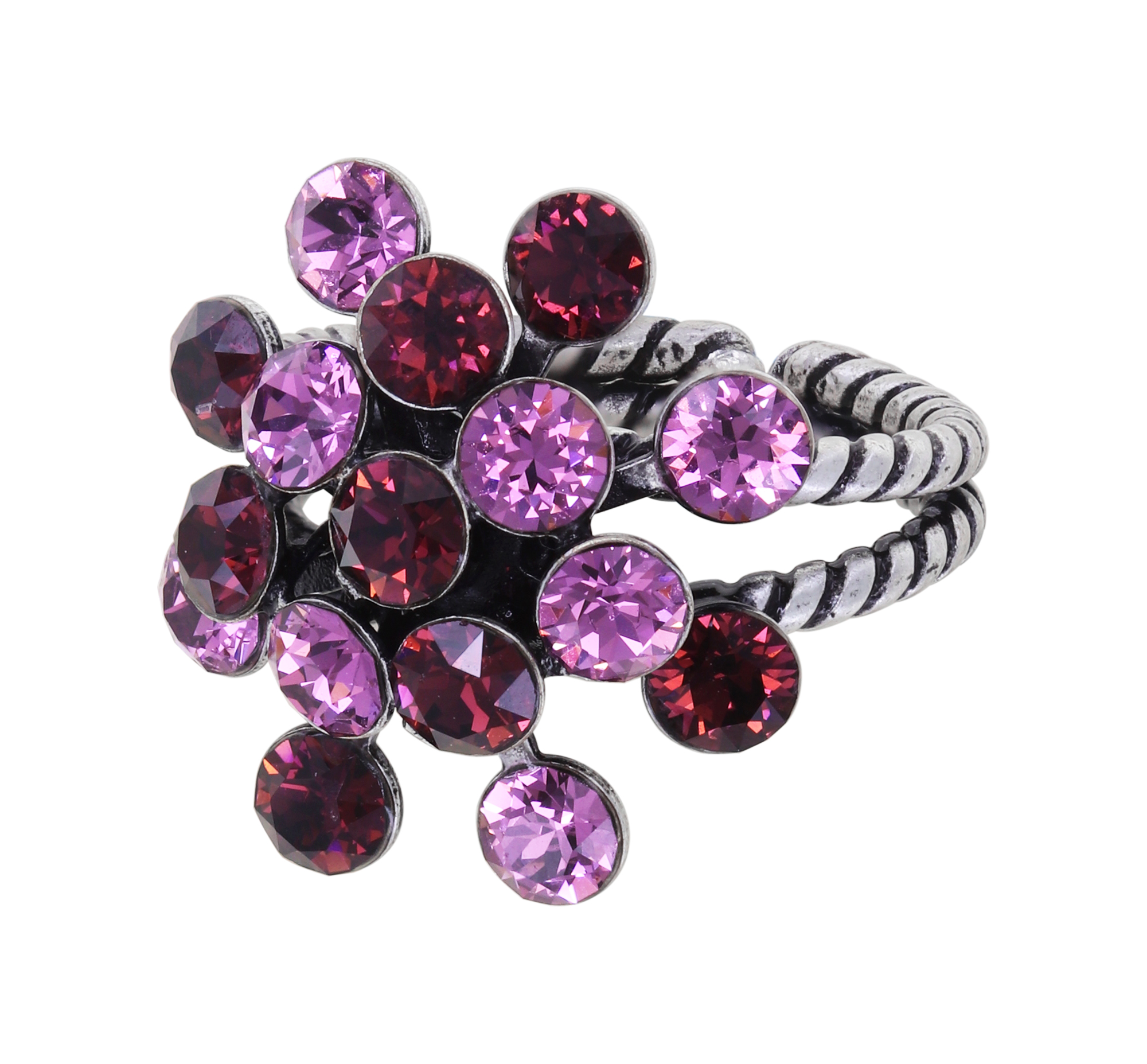 Konplott Ring Magic Fireball  lila aubergine multi