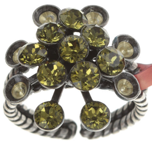 Konplott Ring Magic Fireball  khaki grün