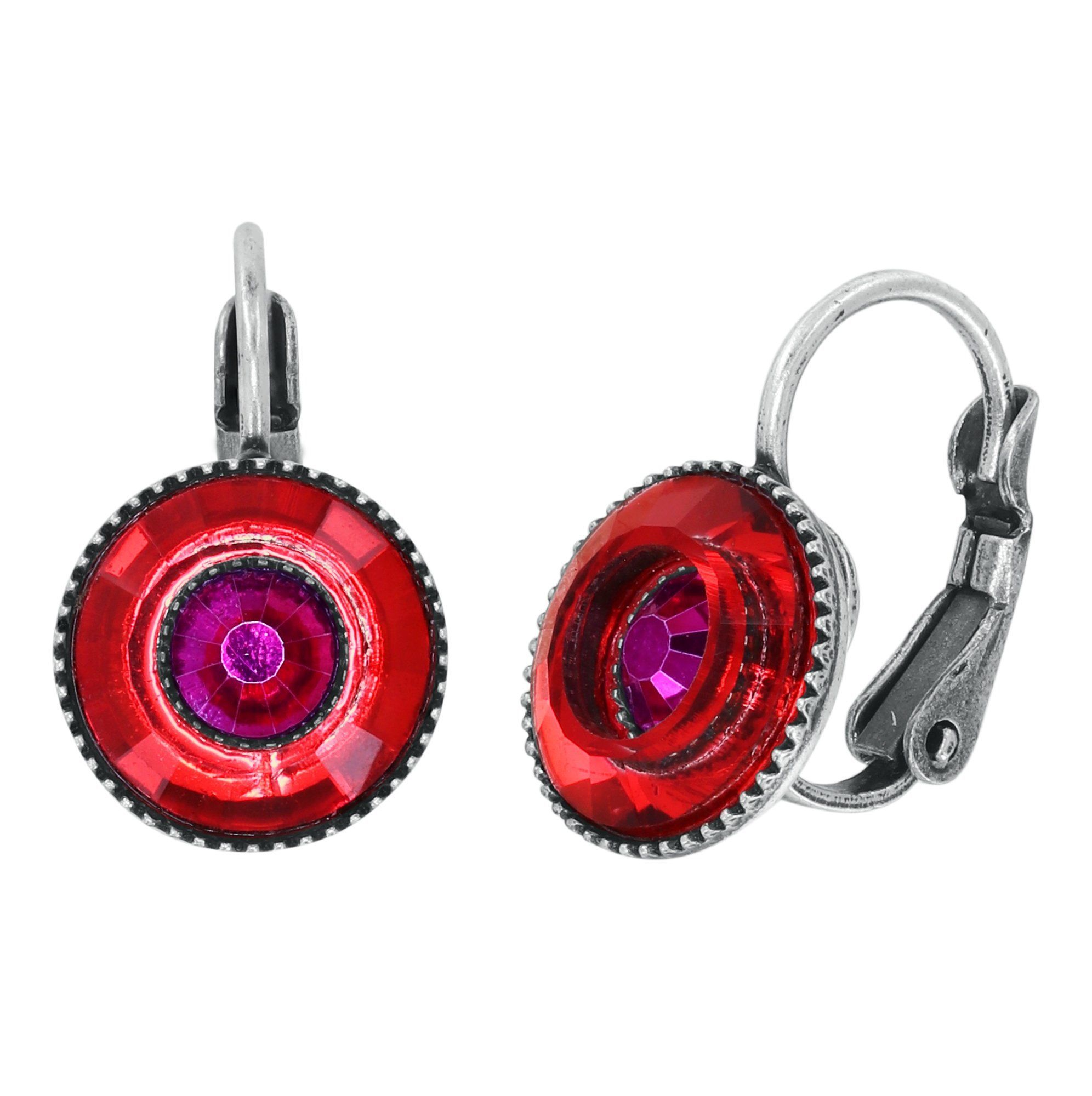 Konplott Ohrhänger Donutissima  Silber Rot Pink