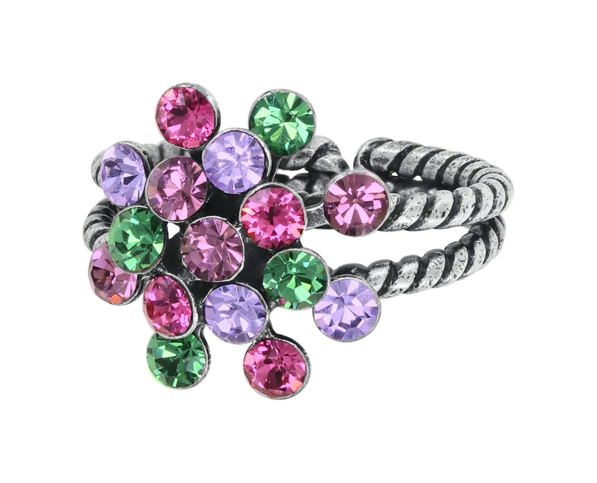 Konplott Ring Mini Magic Fireball Erenit Rose Light Amethyst