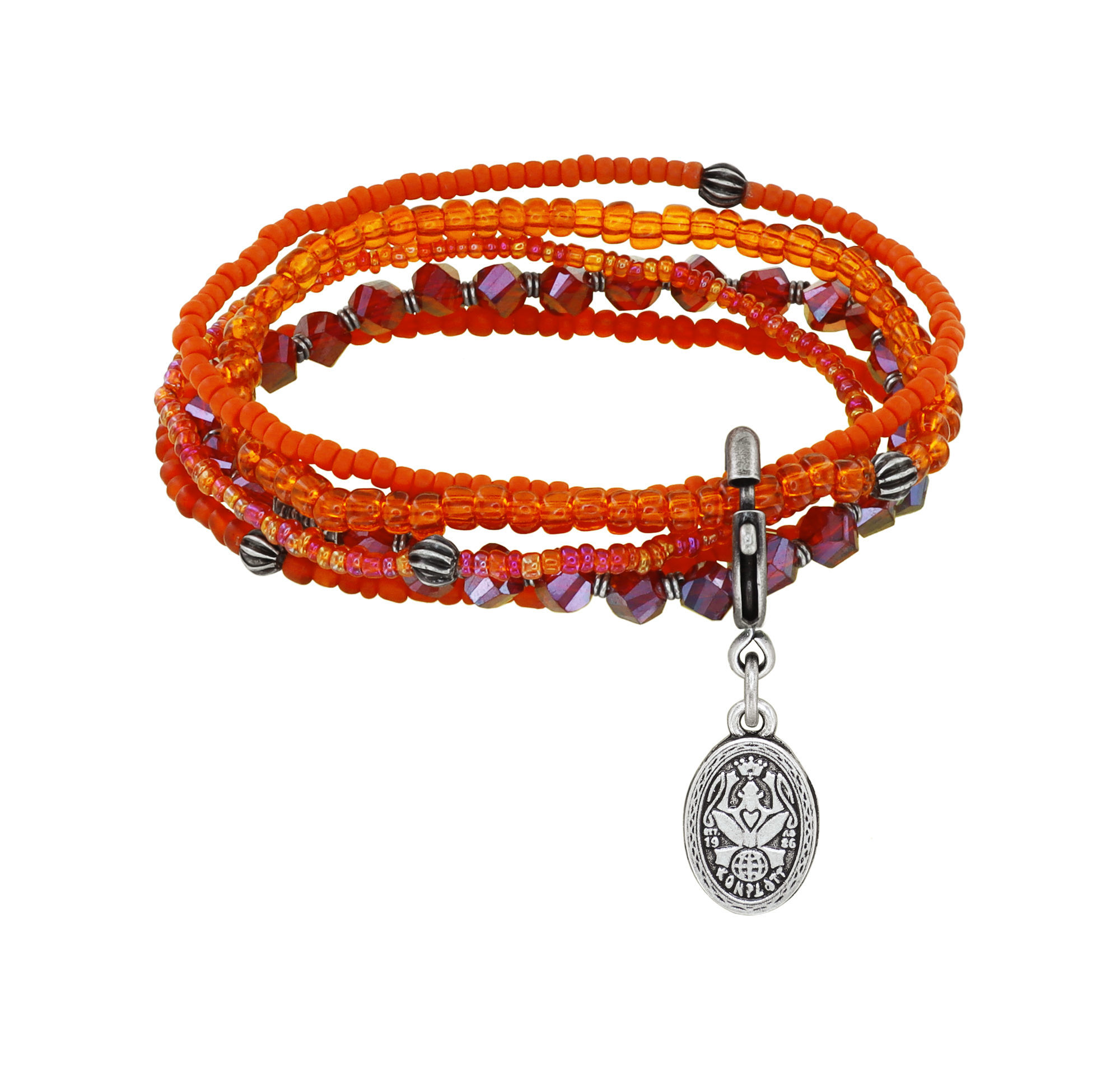 Konplott Armband Petit Glamour d`Afrique rot orange