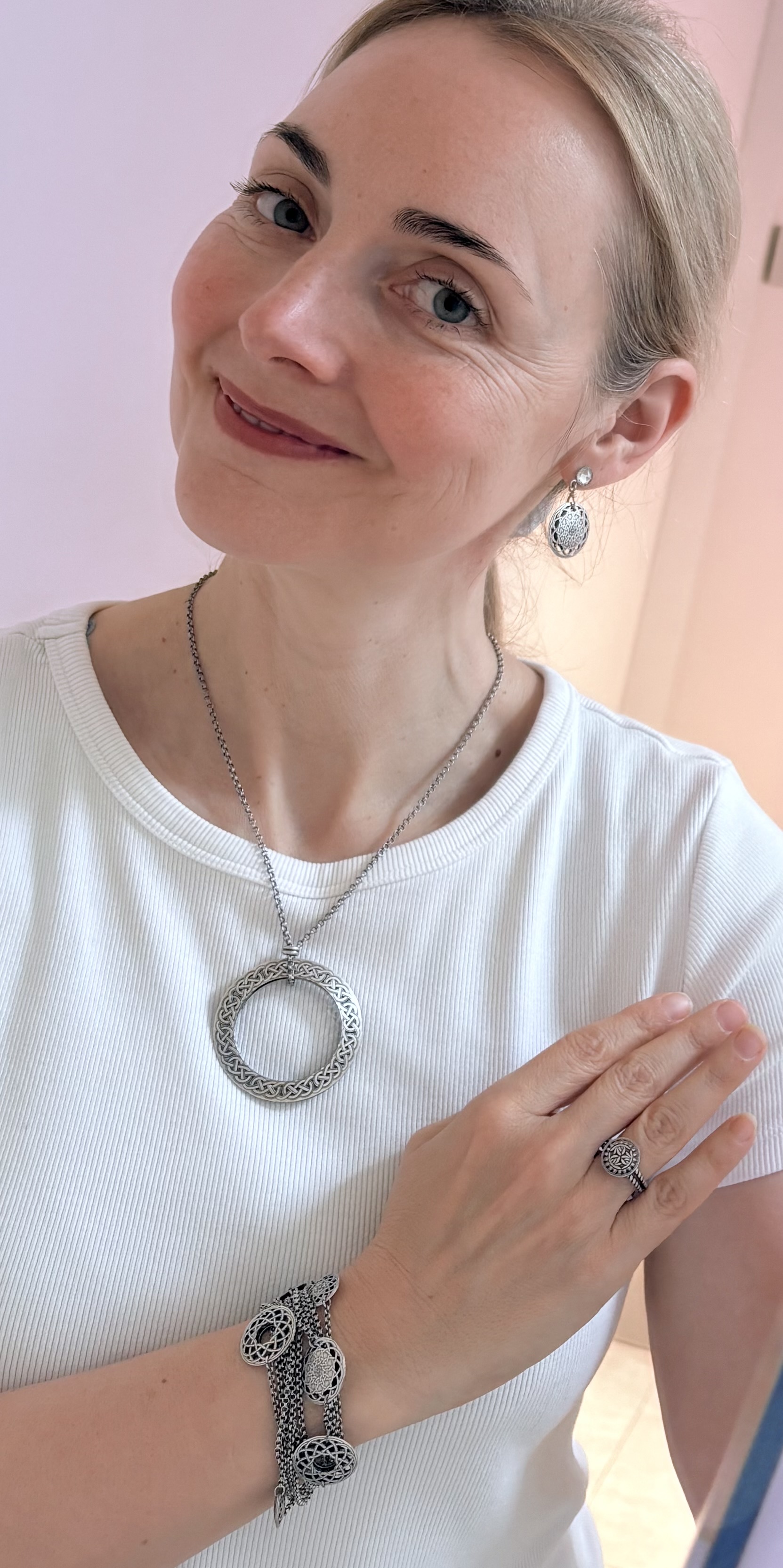 Konplott Shades of Light silver, 4 tlg Schmuckset