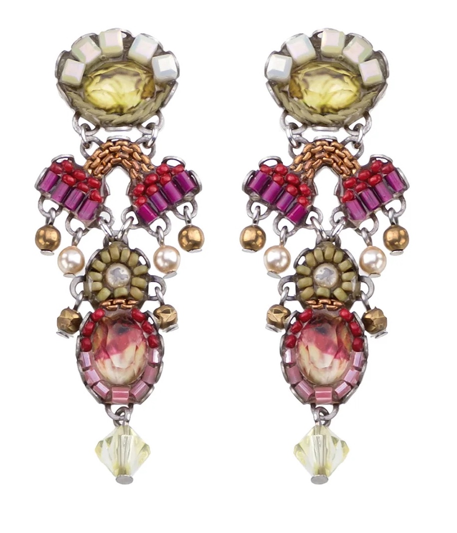 Ayala Bar Ohrstecker, Pink and Lime Lemonade Collection