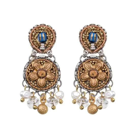 Ayala Bar Ohrstecker, Gilda Flower Earrings, Gold Totem