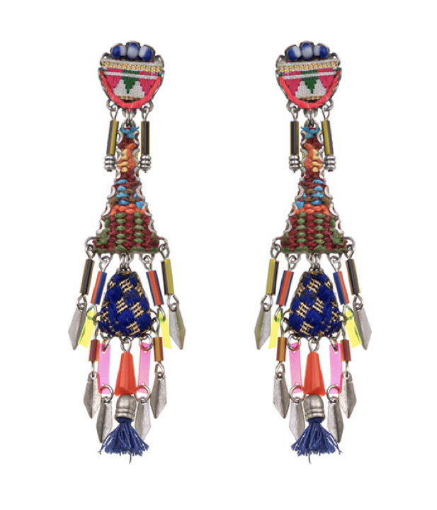 Ayala Bar Ohrstecker, African Dance Set, Longboho Earrings, Hologram