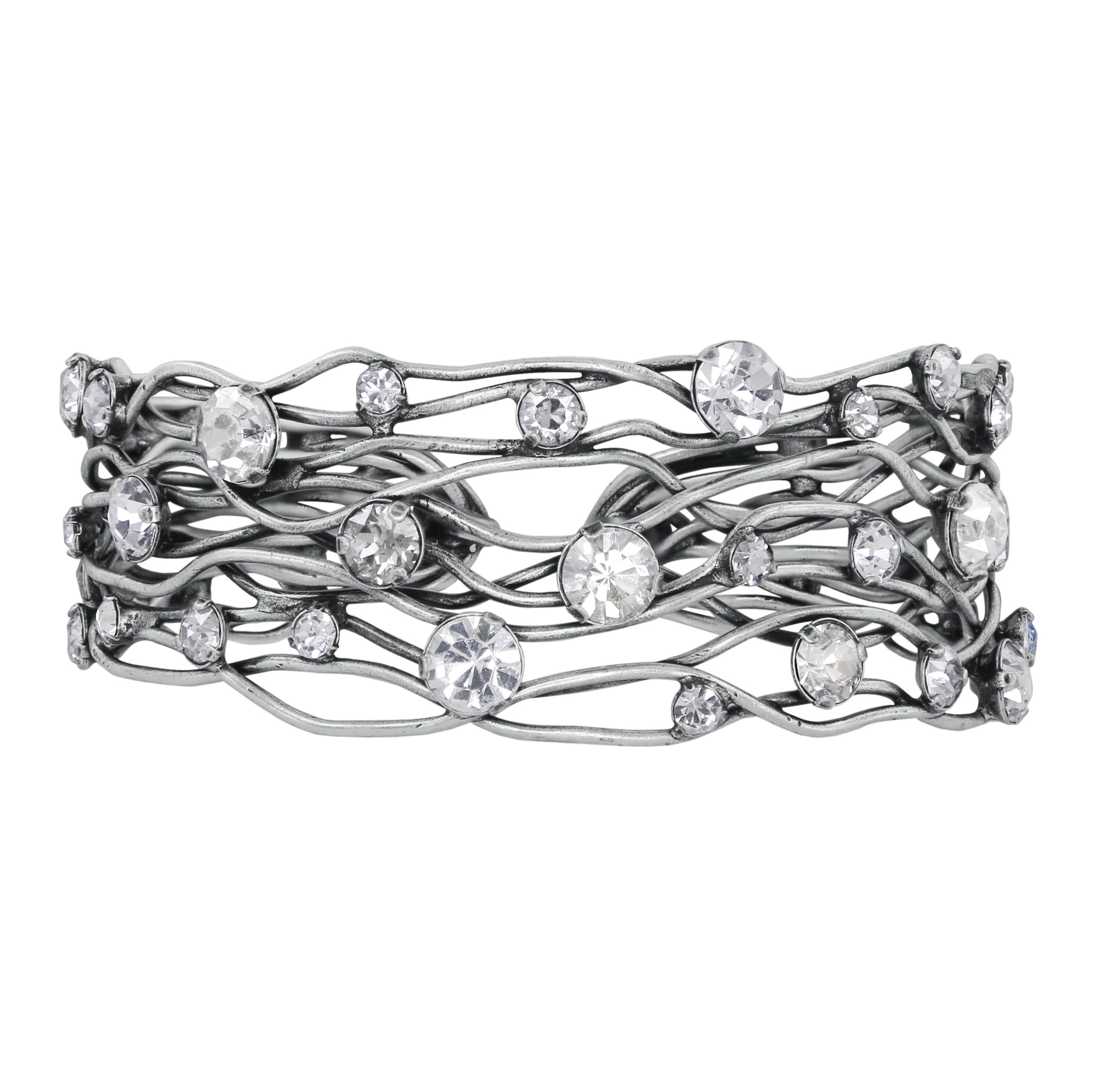 Konplott Armband Cages Antiksilber Kristall