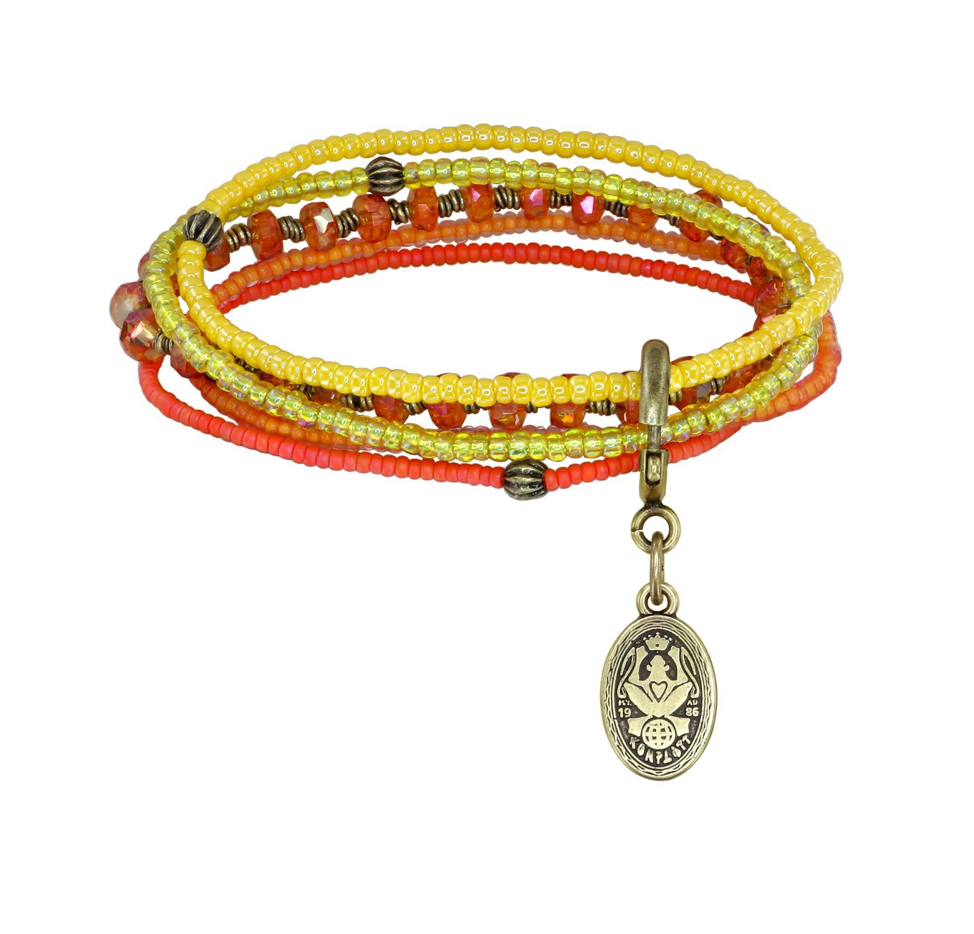 Konplott Armband Petit Glamour d`Afrique orange gelb