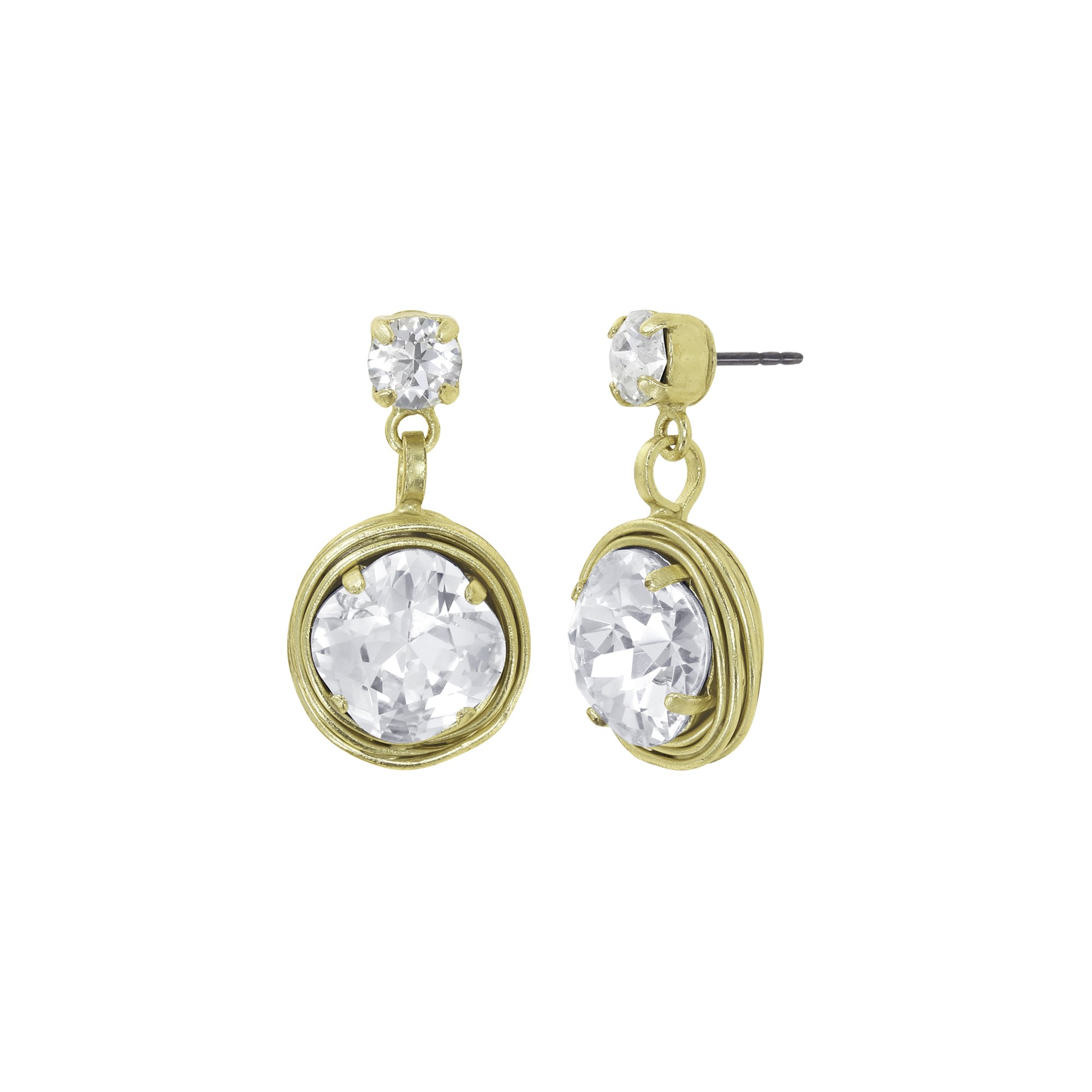 Konplott Ohrstecker Global Glam Shiny gold