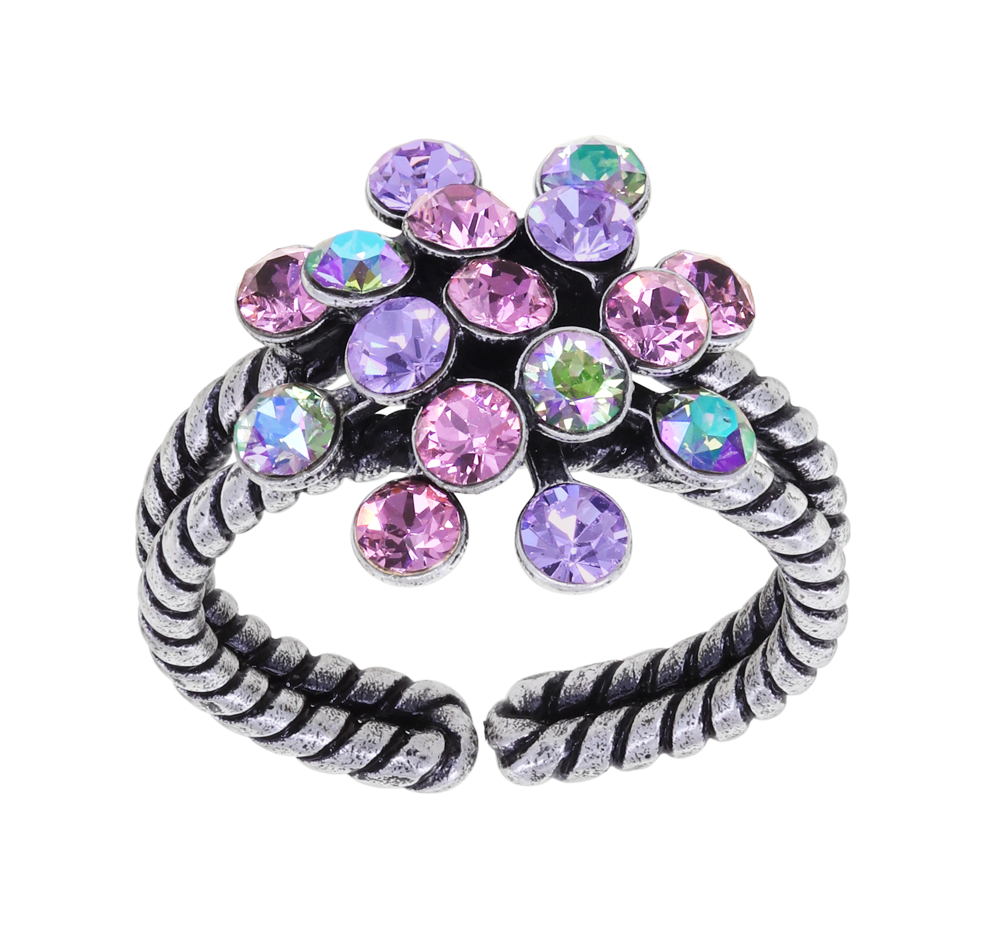 Konplott Ring Mini Magic Fireball Amethyst Lavender Mix