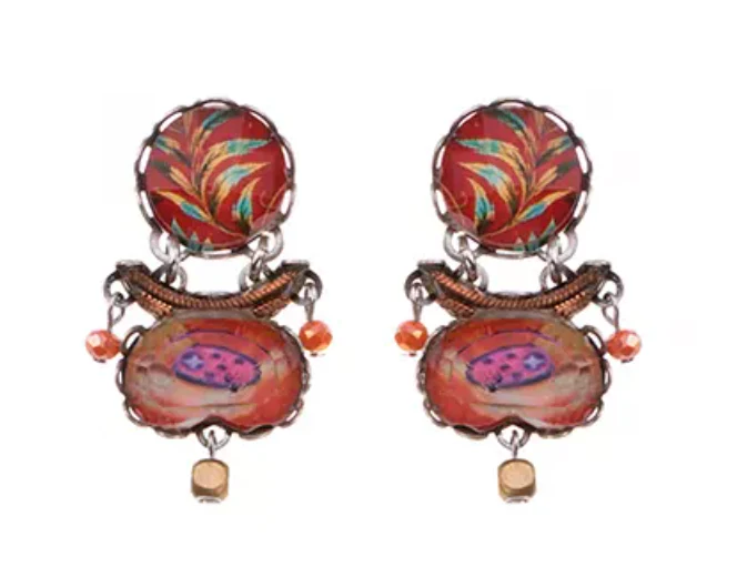Ayala Bar Ohrstecker, Warm Energy Small Petunia Earrings
