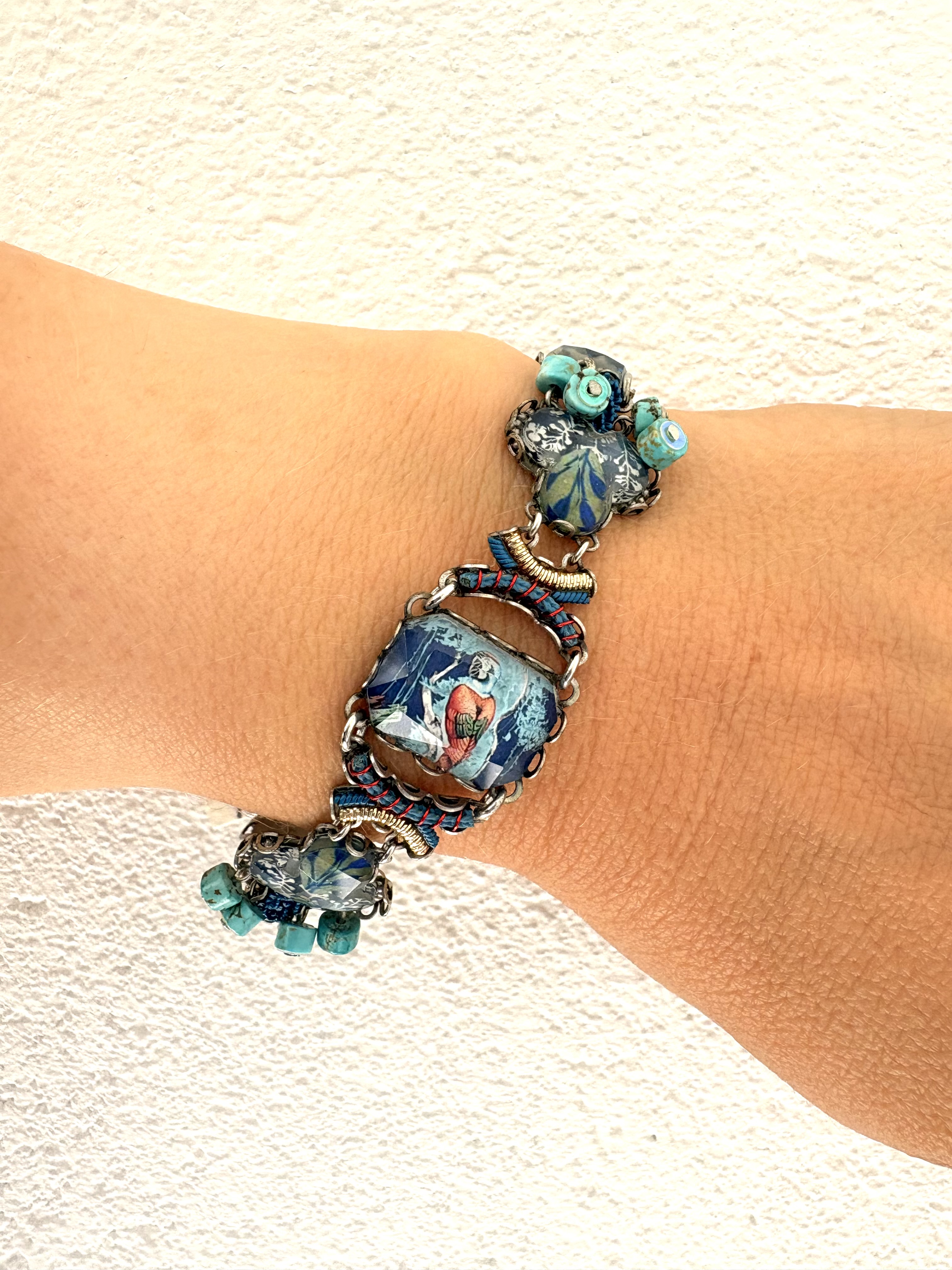 Ayala Bar Armband, Blue Lagoon Bracelet