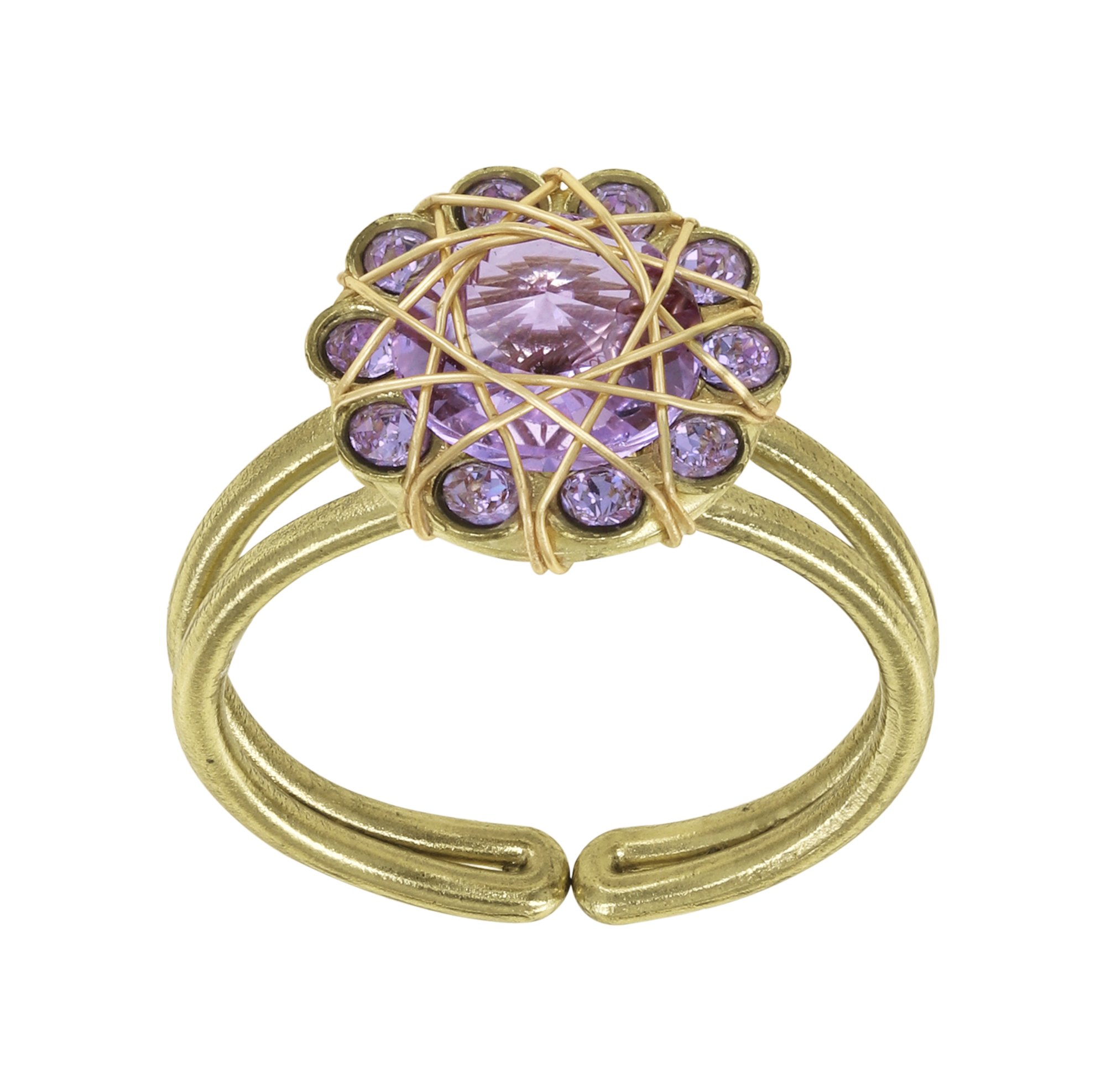 Konplott Ring 70´s Circle Light Amethyst