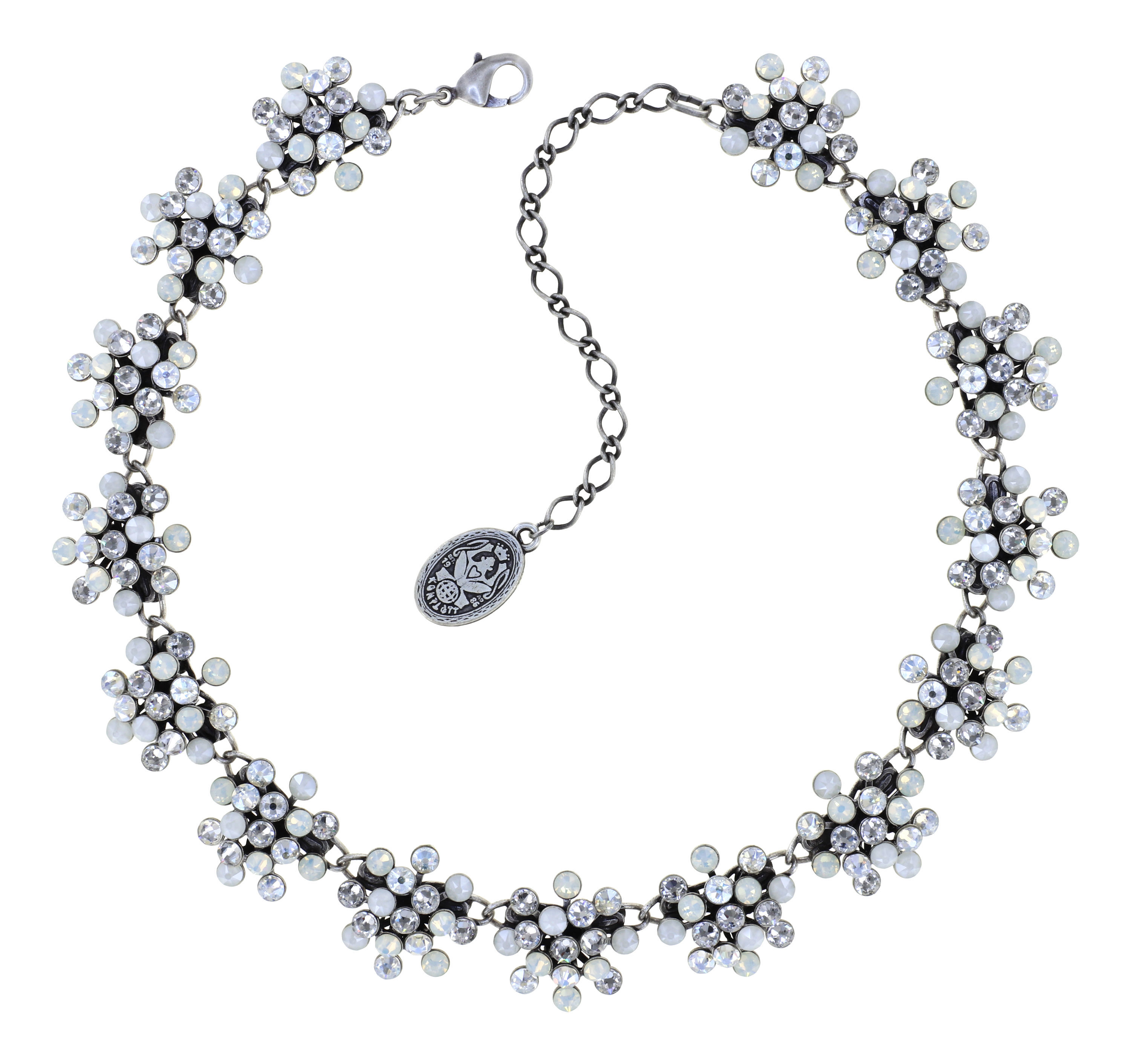 Konplott  Halskette Collier Magic Fireball kristall, opalweiß