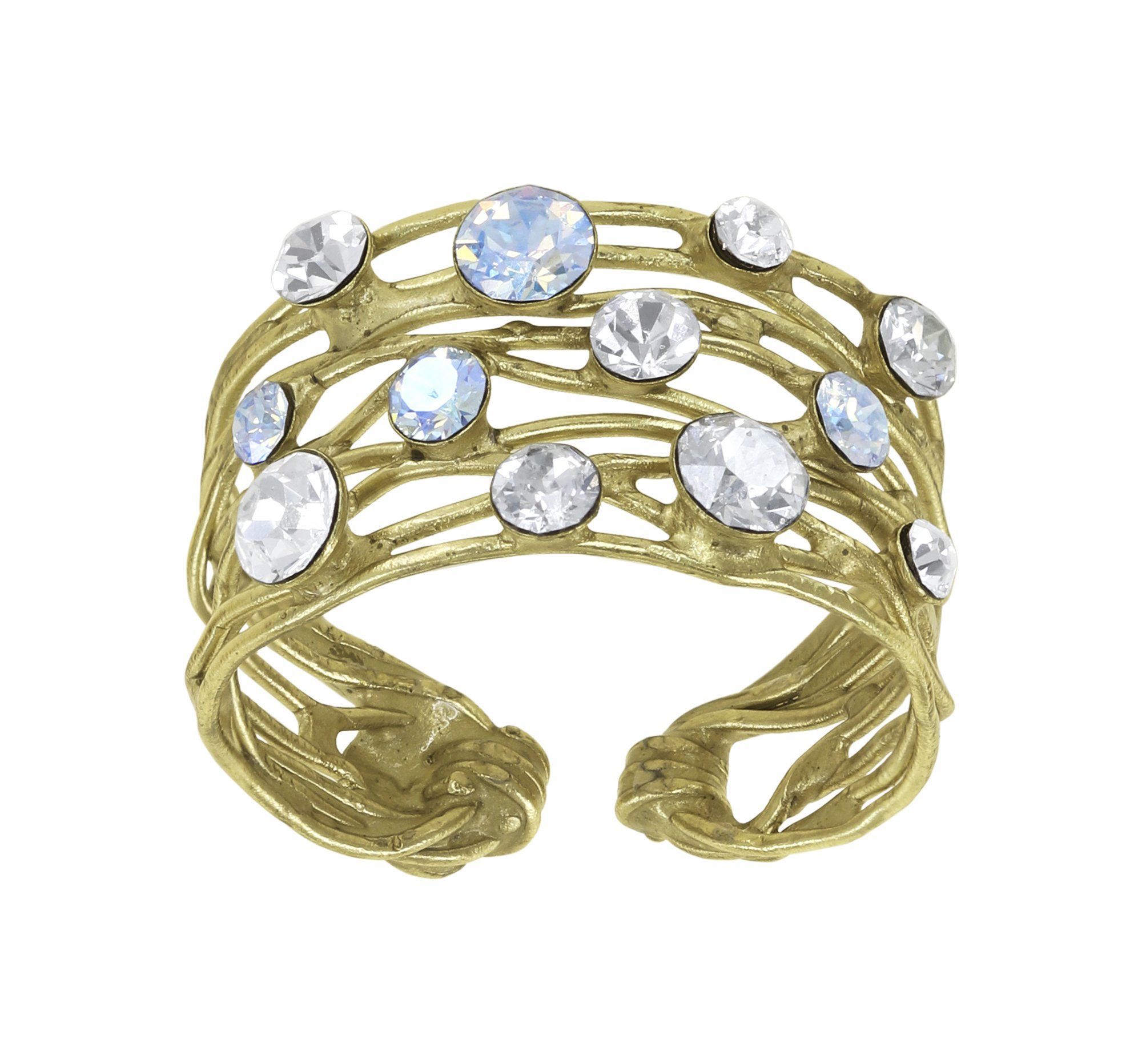 Konplott Ring Cages Gold Kristall