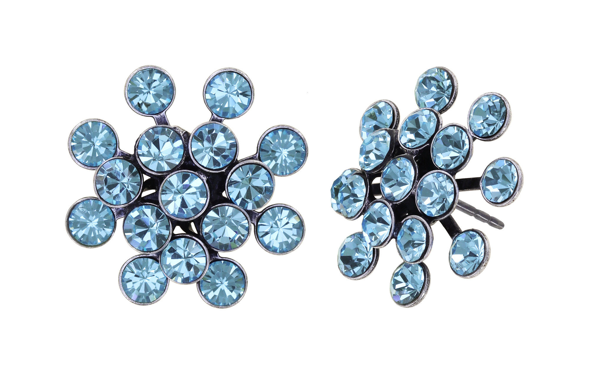 Konplott Ohrstecker Magic Fireball aquamarin