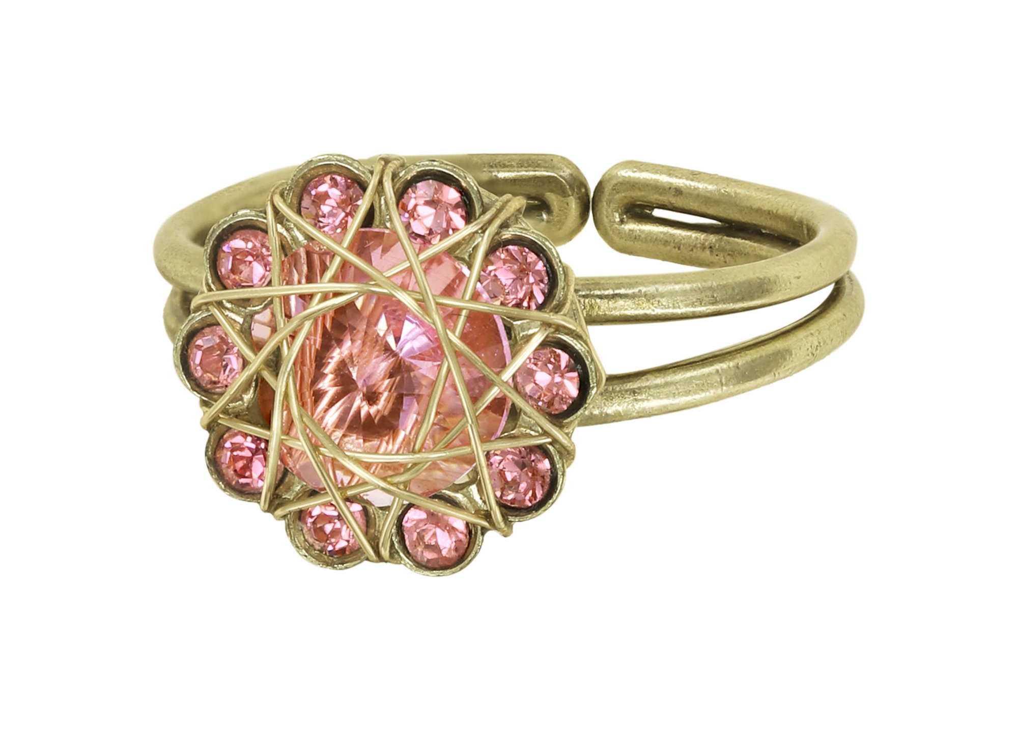 Konplott Ring 70´s Circle Rose Peach