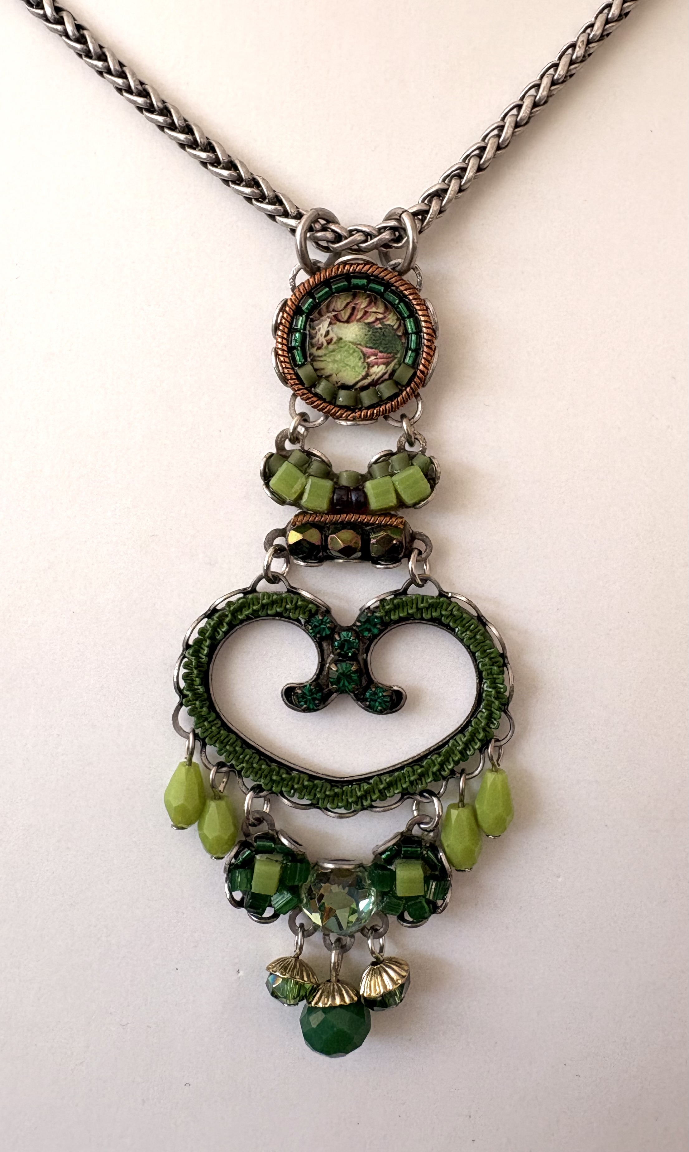 Ayala Bar Halskette, Green Goddess Necklace