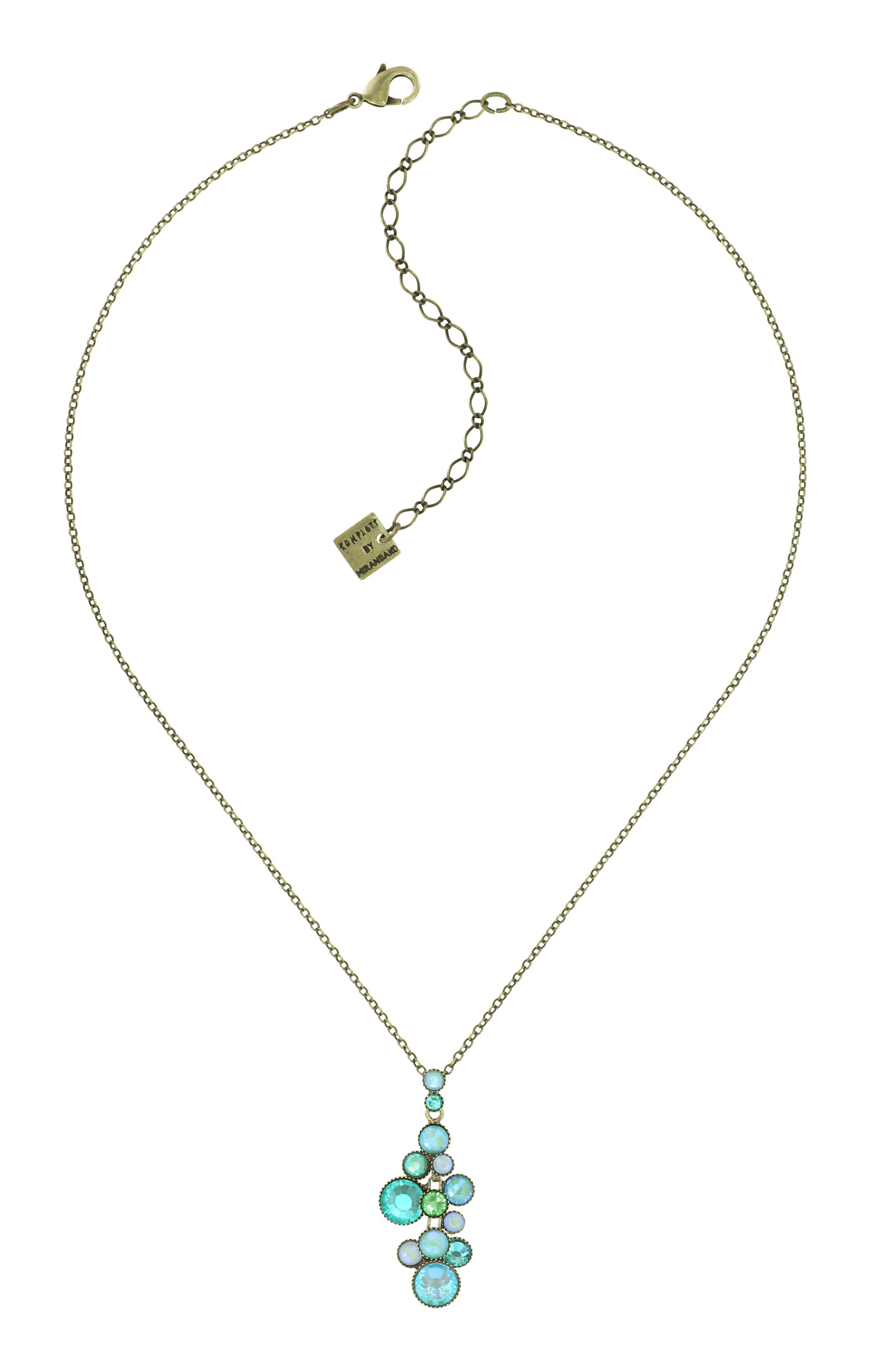 Konplott Kette Water Cascade opal aqua türkis