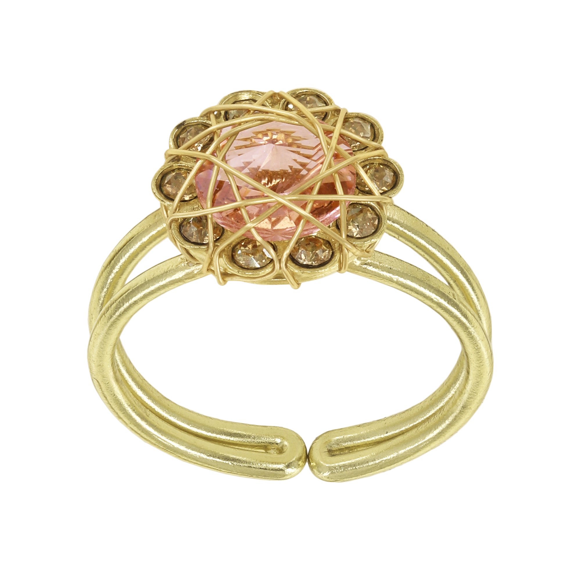 Konplott Ring 70´s Circle Light Peach