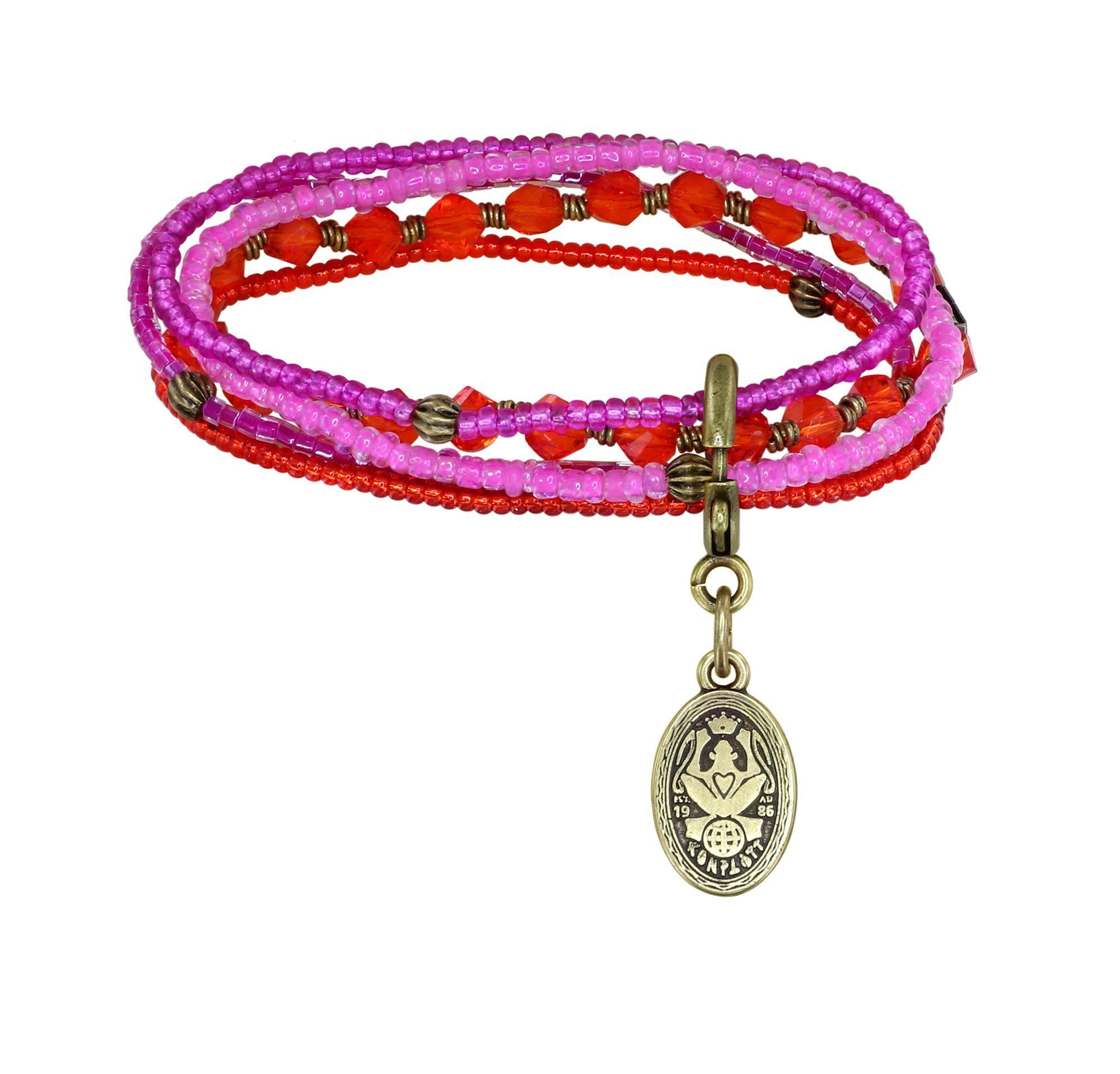 Konplott Armband Petit Glamour d`Afrique pink orange